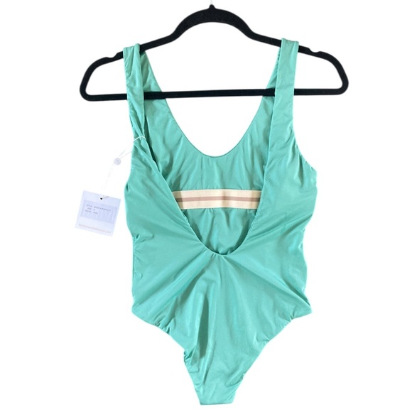 Mai Deluxe Collection Bonita Bodysuit Swimsuit NWT in Jade - Picture 3 of 8